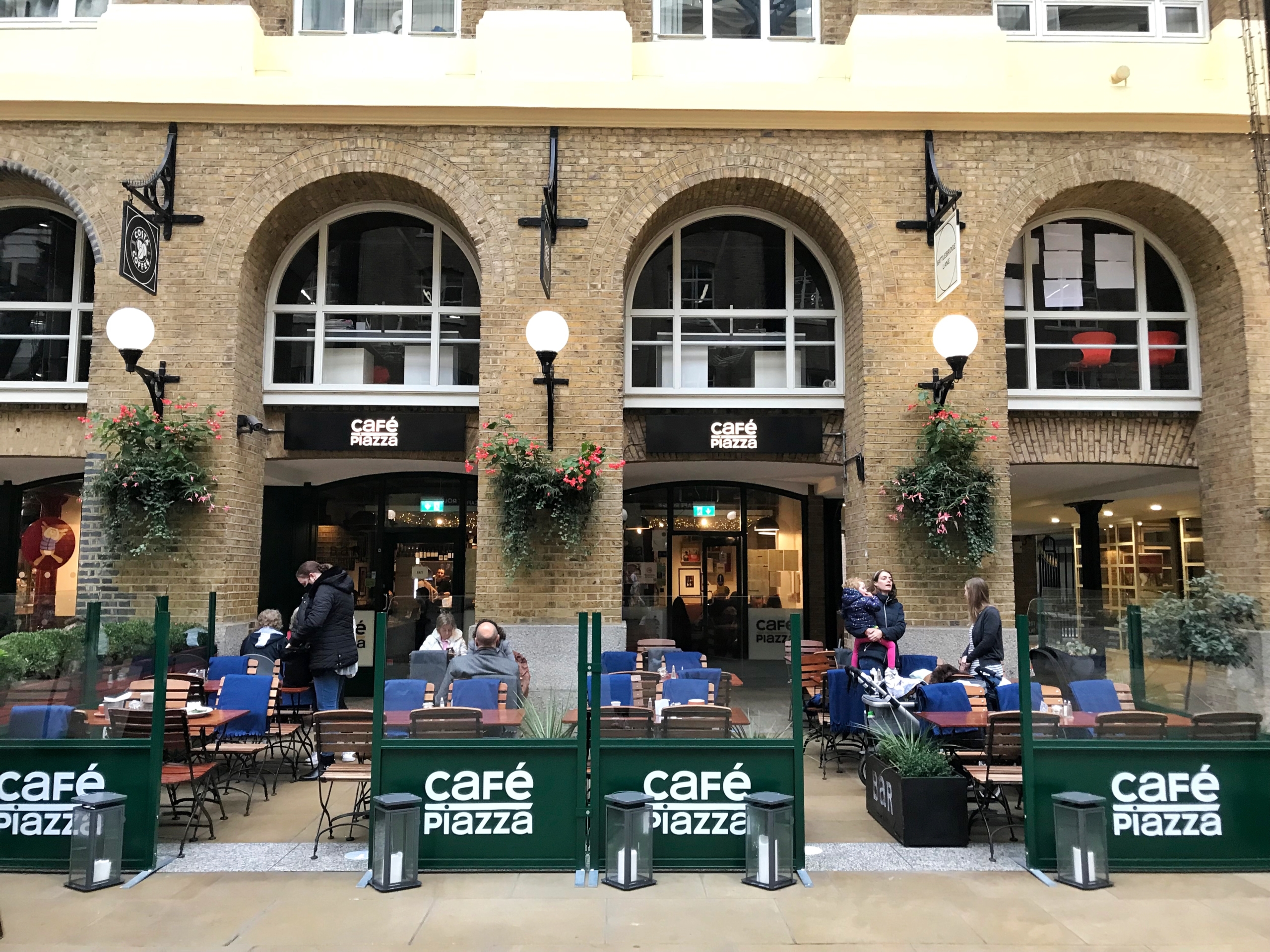 Exterior of Café Piazza